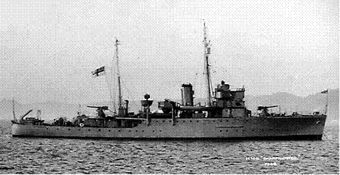 HMS Sharpshooter 1938 - Halcyon Class Minesweeper