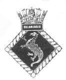 HMS Salamander Badge - Halcyon Class Minesweeper