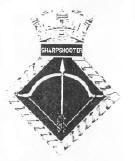 HMS Sharpshooter Badge - Halcyon Class Minesweeper