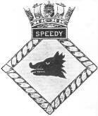 HMS Speedy Badge - Halcyon Class Minesweeper