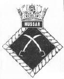 HMS Hussar Badge - Halcyon Class Minesweeper