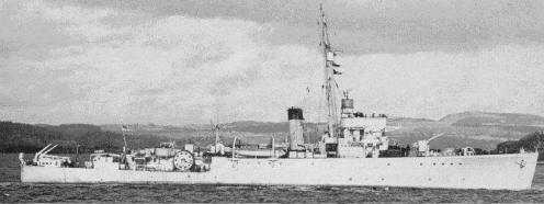 HMS Harrier 1945