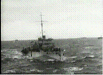 HMS Harrier survivor transfer PQ18 - Halcyon Class Minesweeper