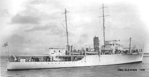 HMS Gleaner 1938 - Halcyon Class Minesweeper