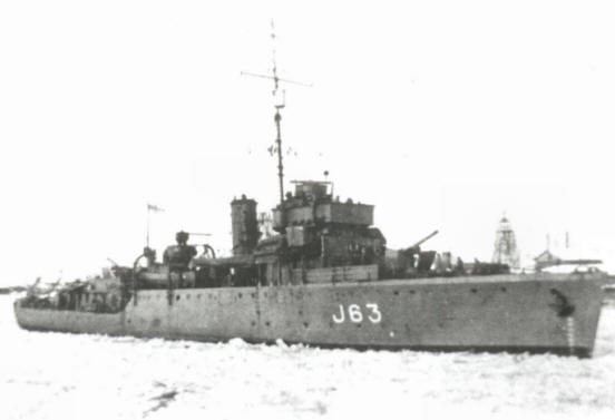 HMS Gossamer in Ice, North Russia