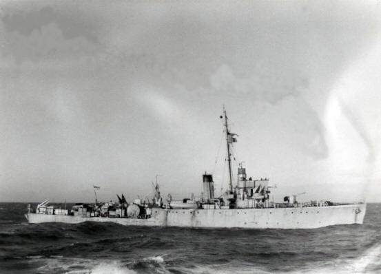 HMS Harrier - Halcyon Class Minesweeper