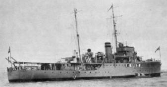 HMS Harrier - Halcyon Class Minesweeper