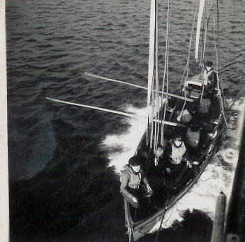 HMS Hazard - launching ship's boat