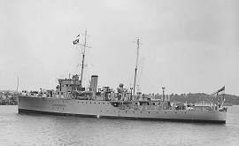 HMS Hussar 1935 - Halcyon Class Minesweeper