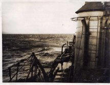 HMS Jason at sea - view of deck