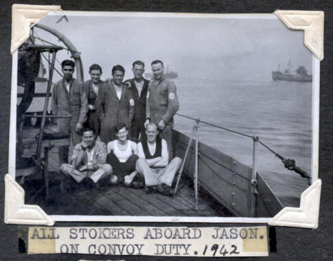 HMS Jason Stokers during convoy 1942