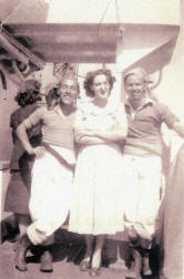 Crew of HMS Franklin Xmas 1948. Children's party - dressed as pirates