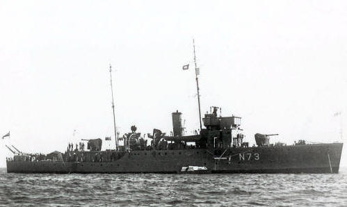 HMS Niger - Halcyon Class Minesweeper N73