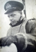 Lt Ike Near HMS Salamander