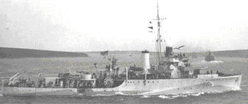 HMS Salamander - Halcyon Class Minesweeper