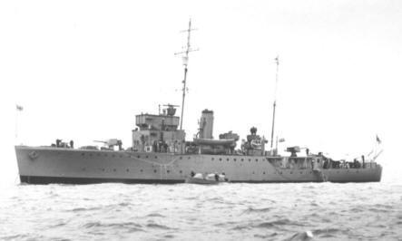 HMS Salamander - Halcyon Class Minesweeper