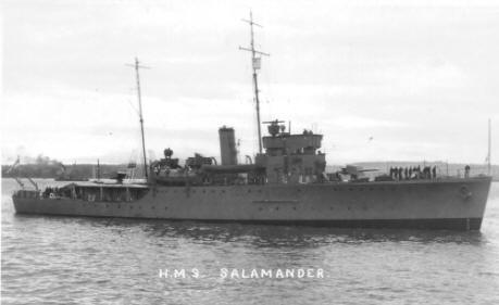 HMS Salamander - Halcyon Class Minesweeper